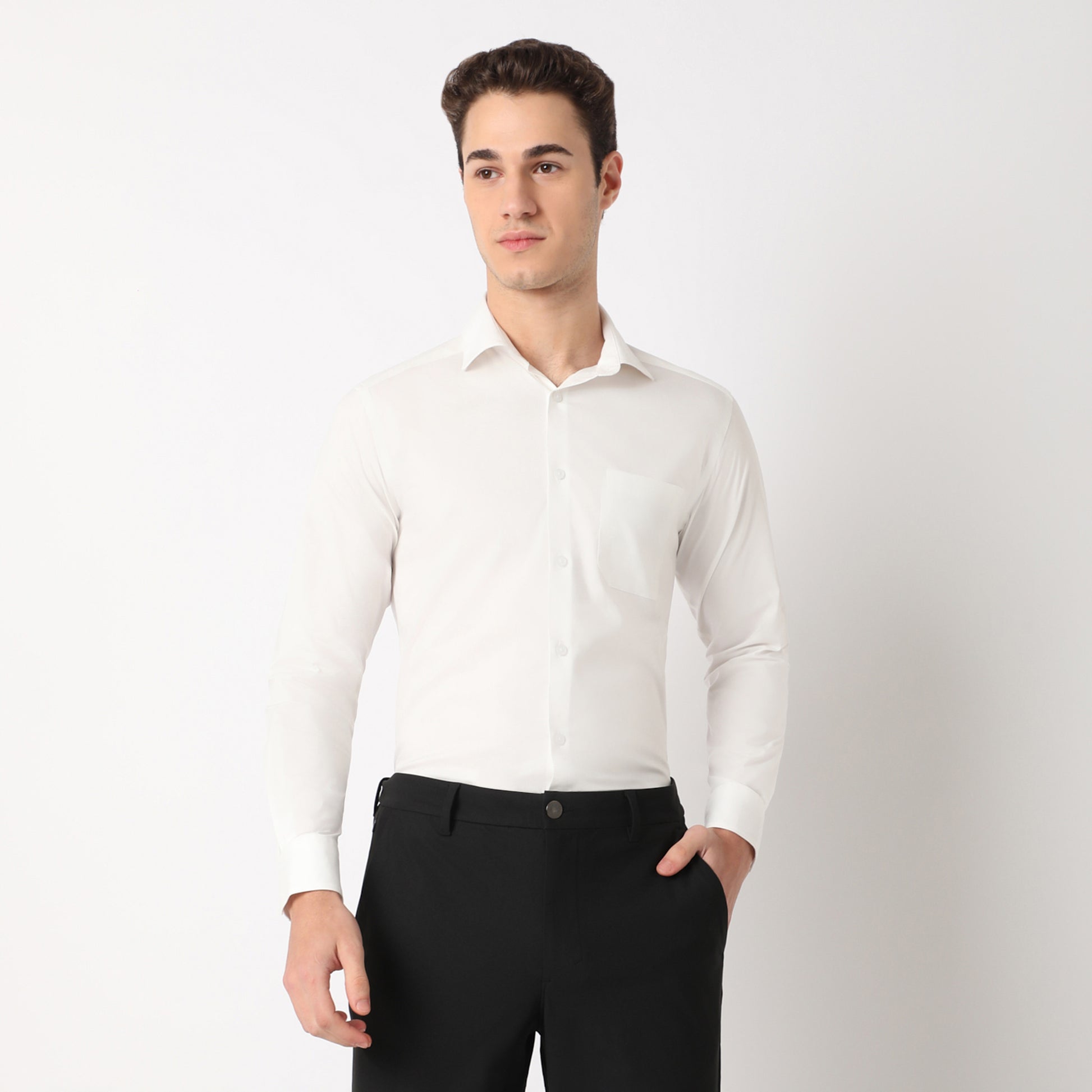 Regular Fit Solid Cooltek Shirt