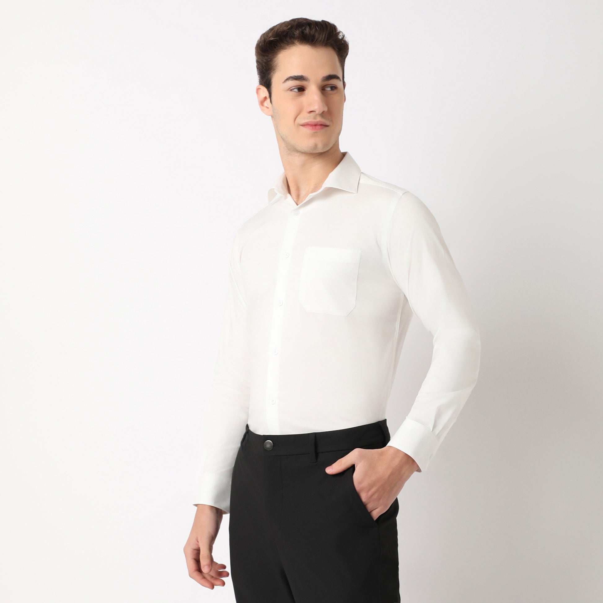 Regular Fit Solid Cooltek Shirt