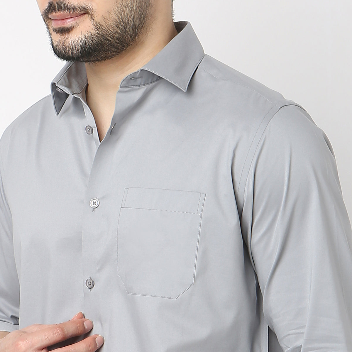 Regular Fit Solid Cooltek Shirt