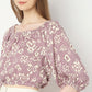 Regular Fit Printed Crop Top