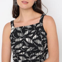 Square Neck Slim Fit Crop Top