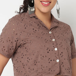 Camp Collar Crop Top