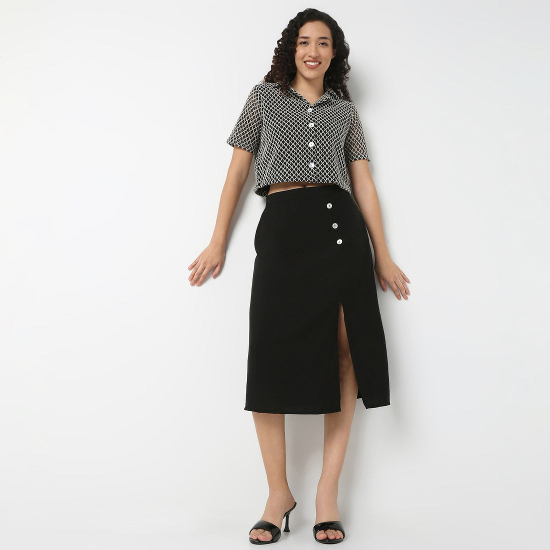 Lapel Collar Lace Shirt
