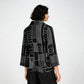 Square Neck Full Sleeve Straight Cut Printed Shrug