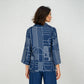 Square Neck Full Sleeve Straight Cut Printed Shrug