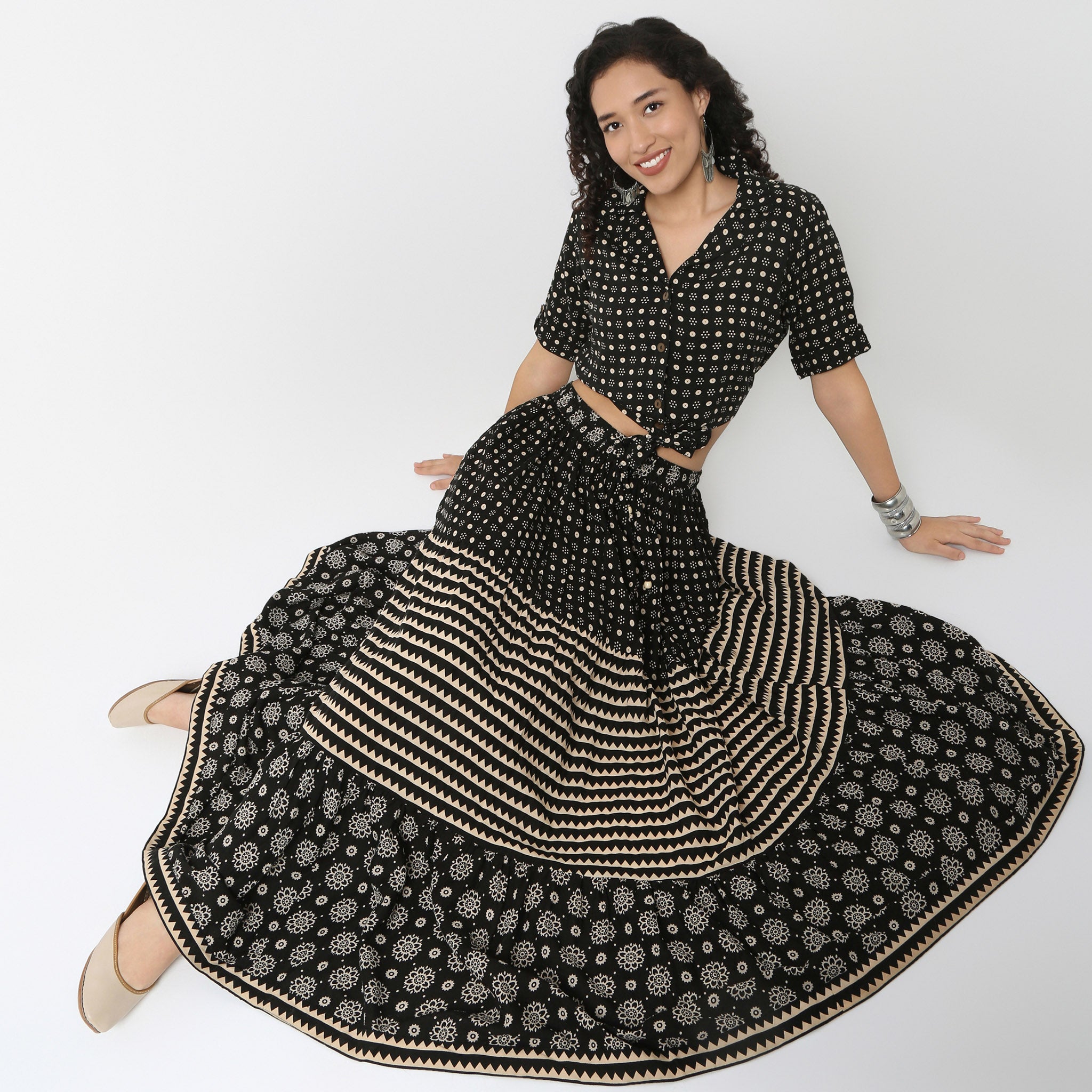 Boxy Tie-Front Shirt