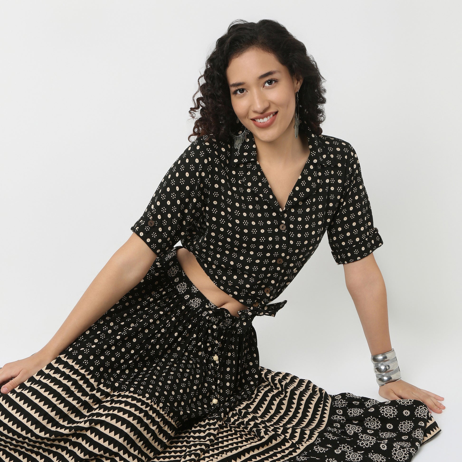 Boxy Tie-Front Shirt