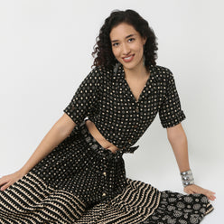 Boxy Tie-Front Shirt