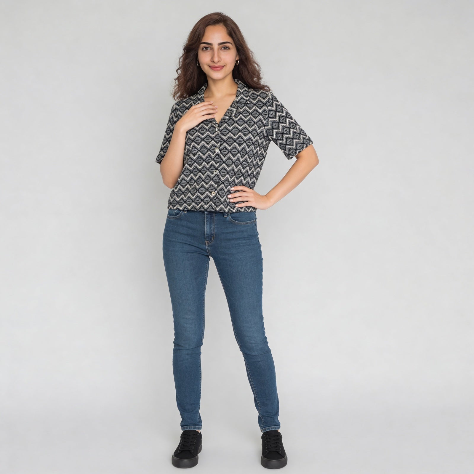 Camp Collar Crop Shirt