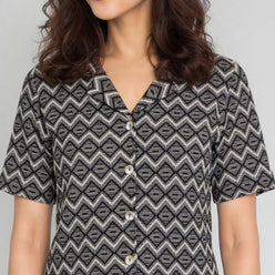 Camp Collar Crop Shirt