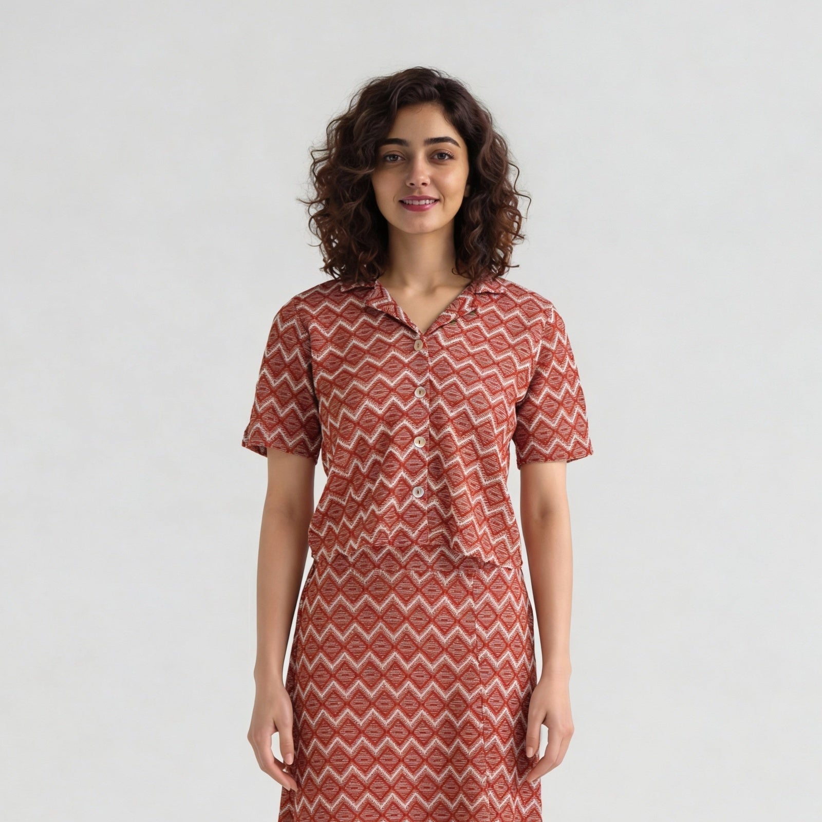 Camp Collar Crop Shirt