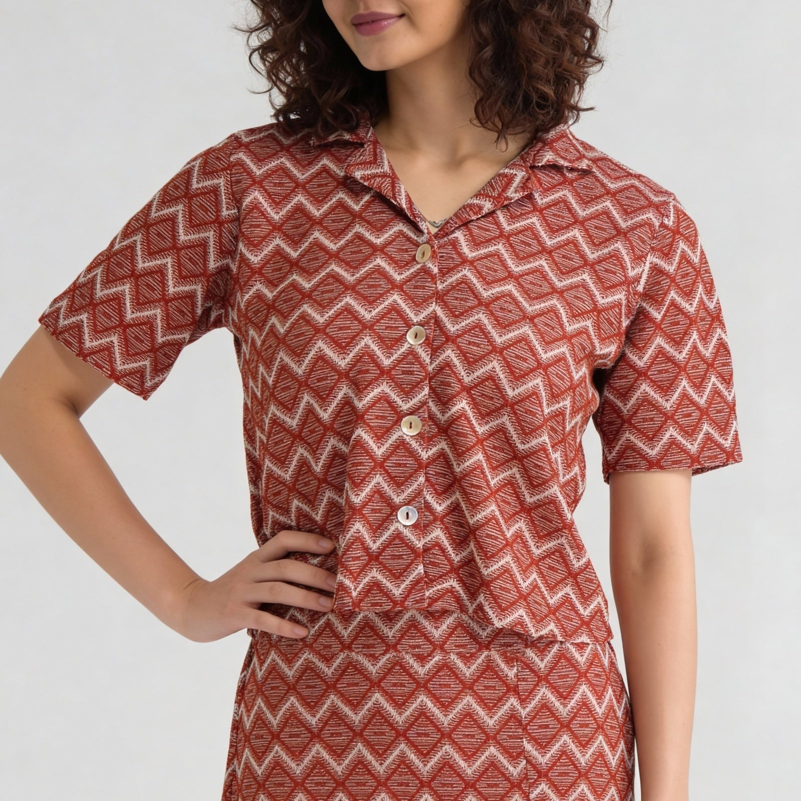 Camp Collar Crop Shirt