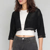Cotton Lace Three-Fourth Sleeve Shrug