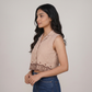 Embroidered Sleeveless Crop Top