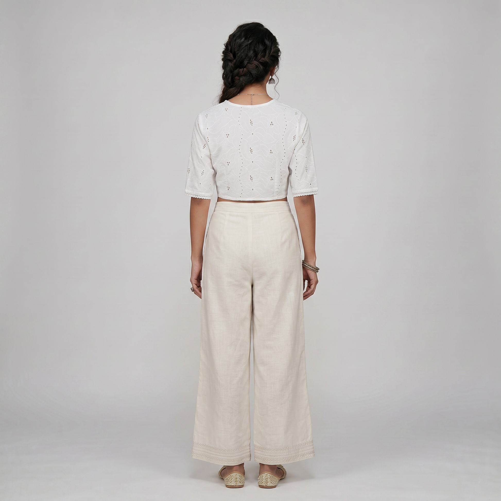 Cotton Schiffli Shrug