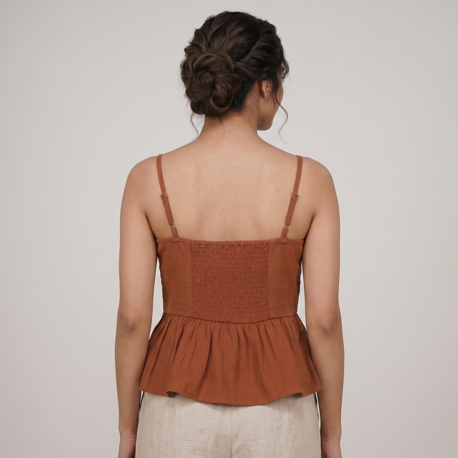Peplum Embroidered Top