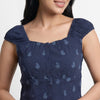 Embroidered Slim Fit Crop Top