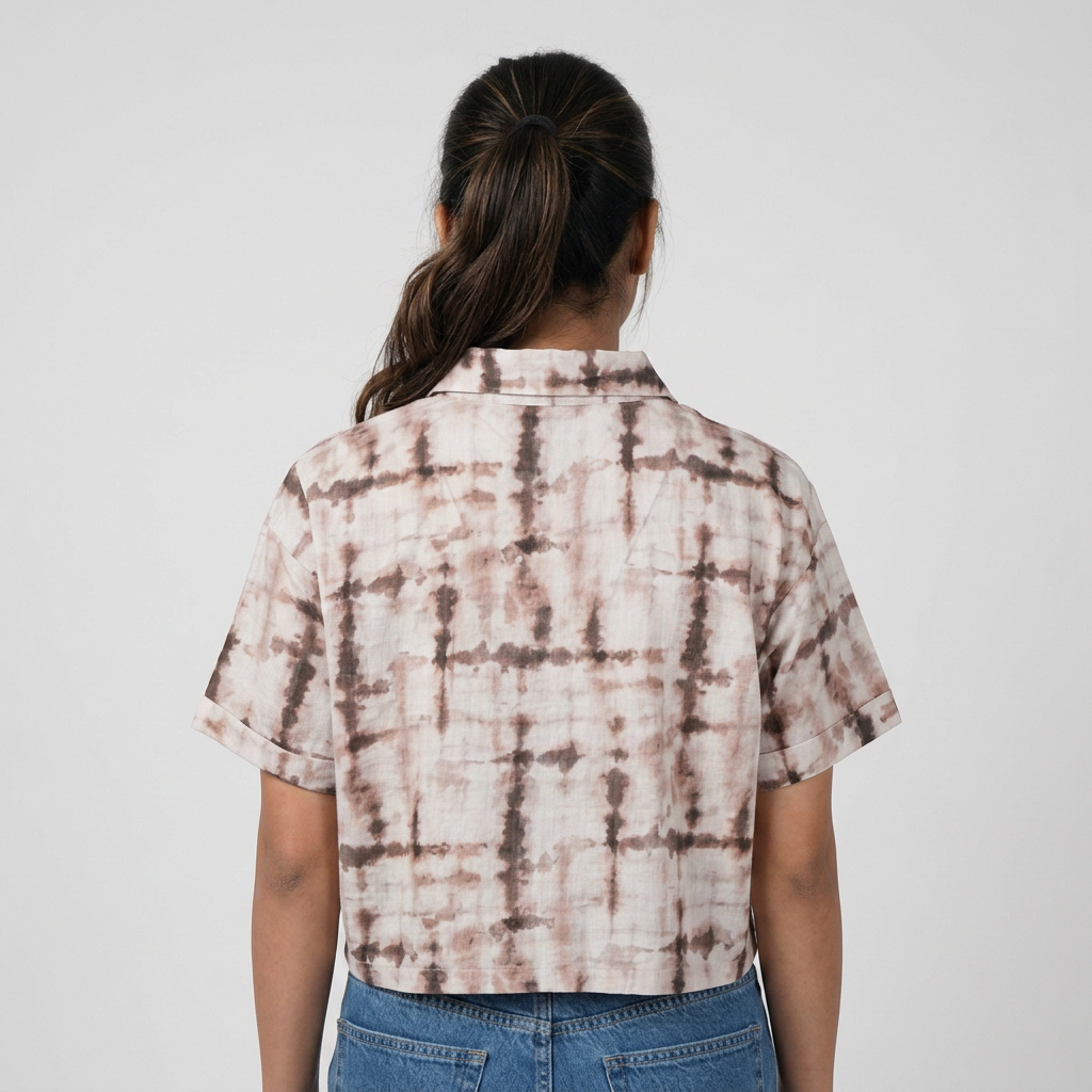 Printed Crop Shirt