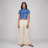 Knitted Printed Crop Top