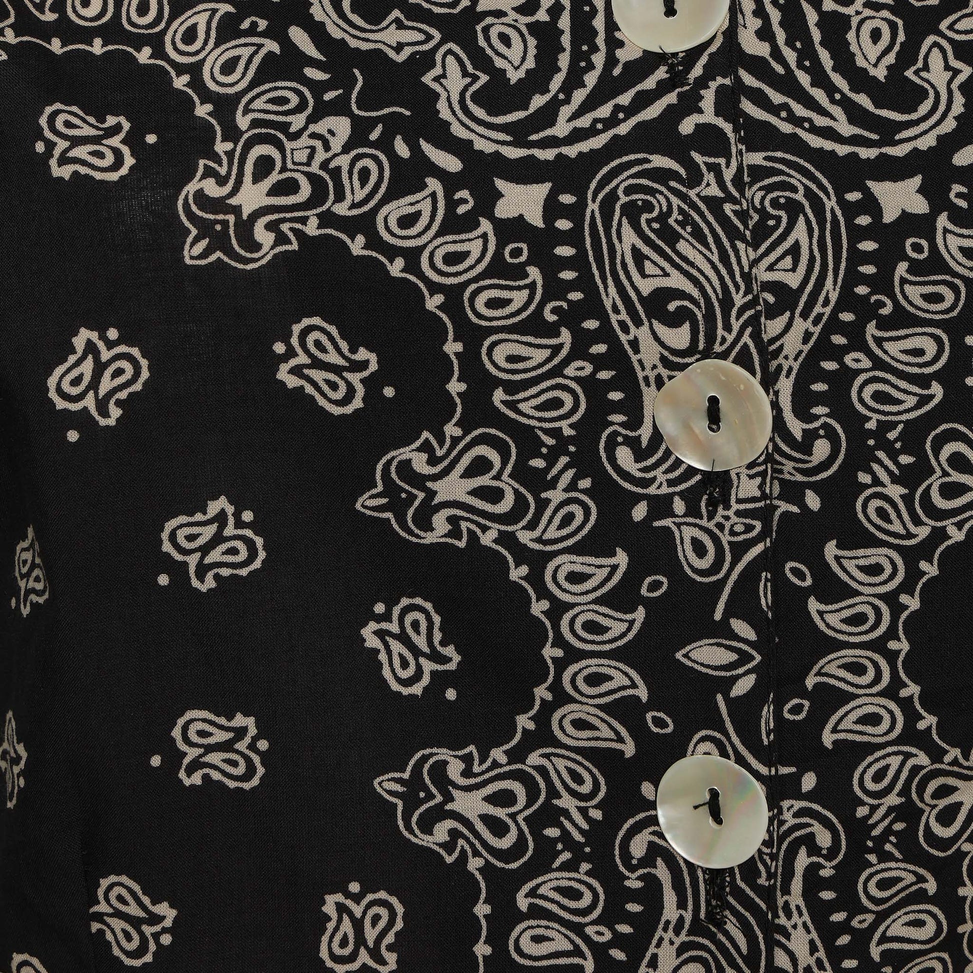 Cotton Printed Crop Shirt
