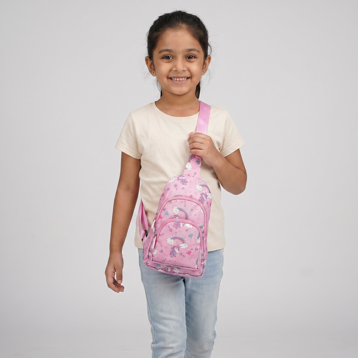 Girls Polyester Crossbody Backpack