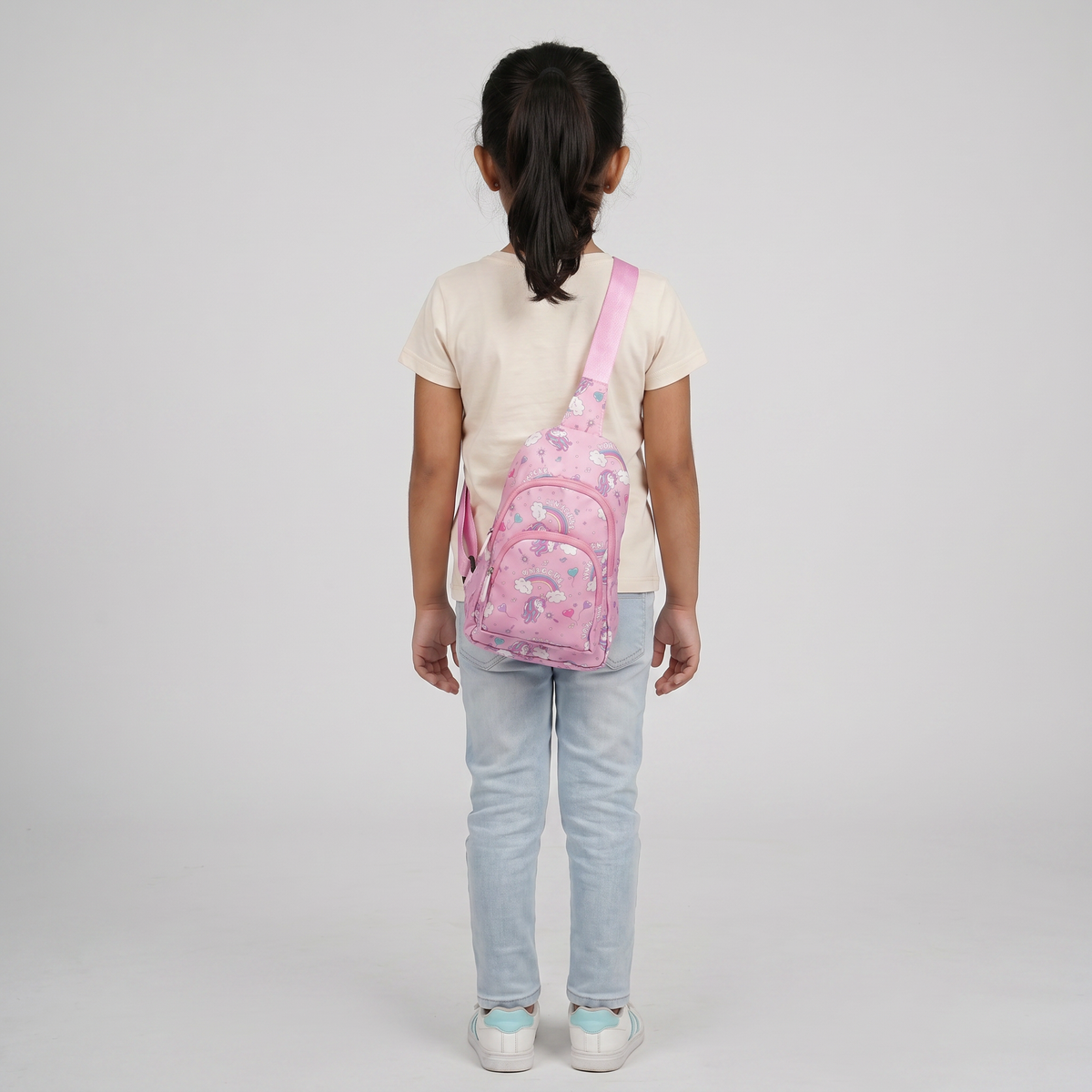 Girls Polyester Crossbody Backpack