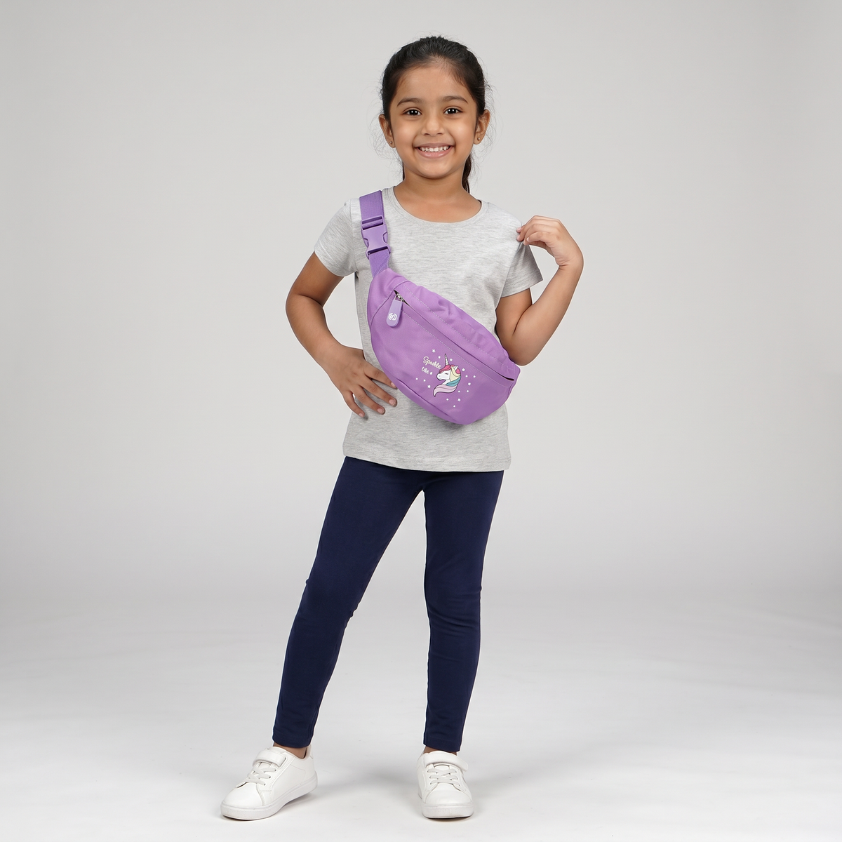 Girls Polyester Waist Pouch