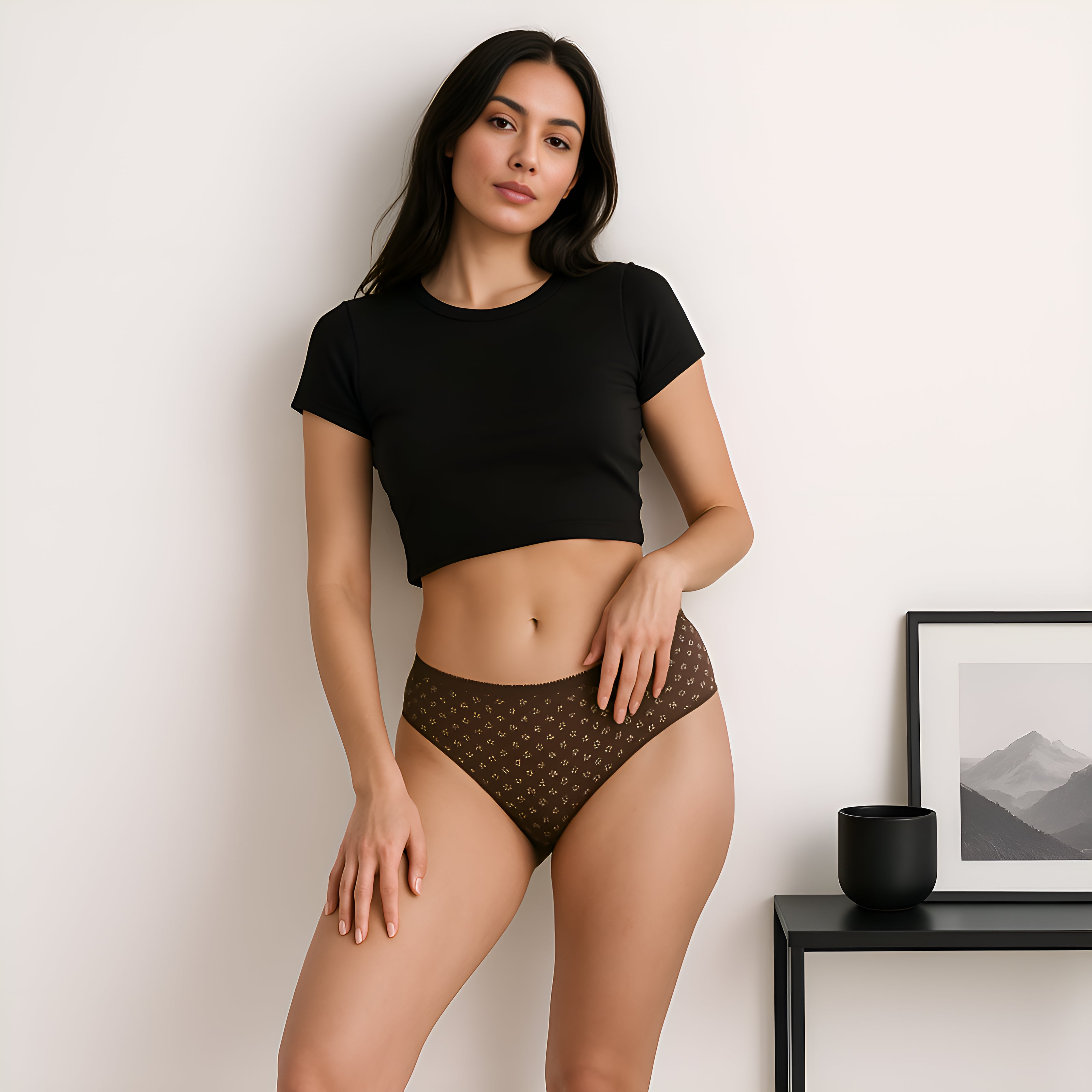 Printed Cotton Bikini Panties - Pack of 3