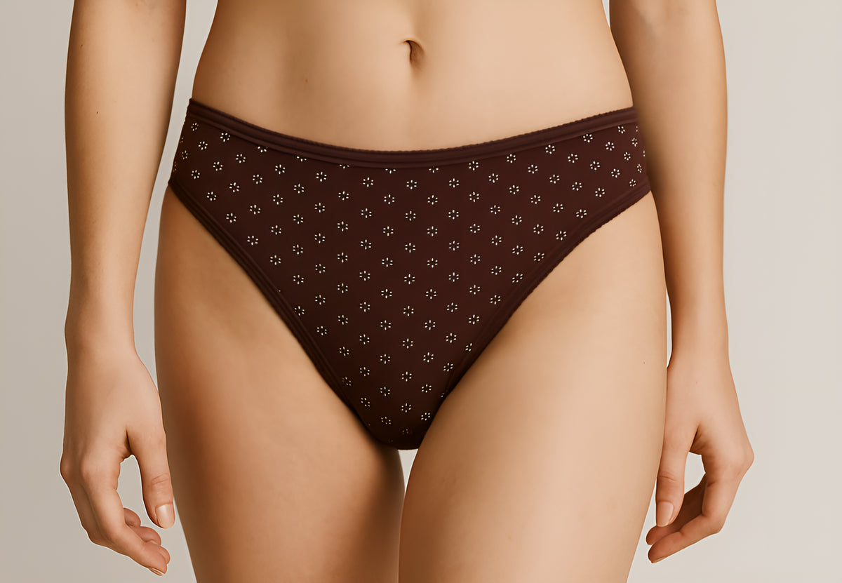 Printed Cotton Bikini Panties - Pack of 3
