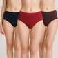Buy - Printed Full Briefs Panties - Pack of 3 - Style Union