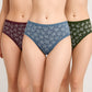 Buy - Printed High Leg Panties - Pack of 3 - Style Union