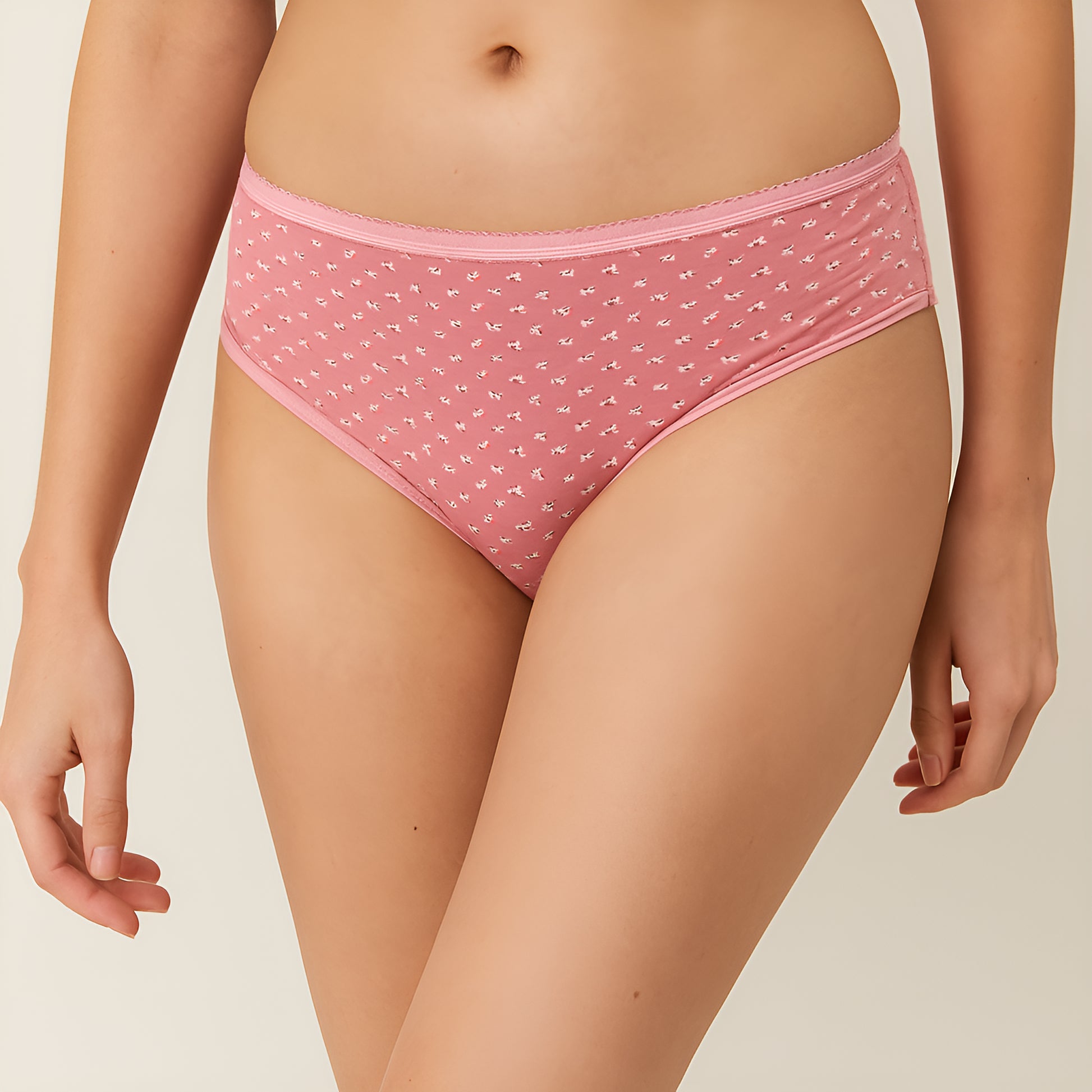 Printed Cotton Hipster Panties - Pack of 3