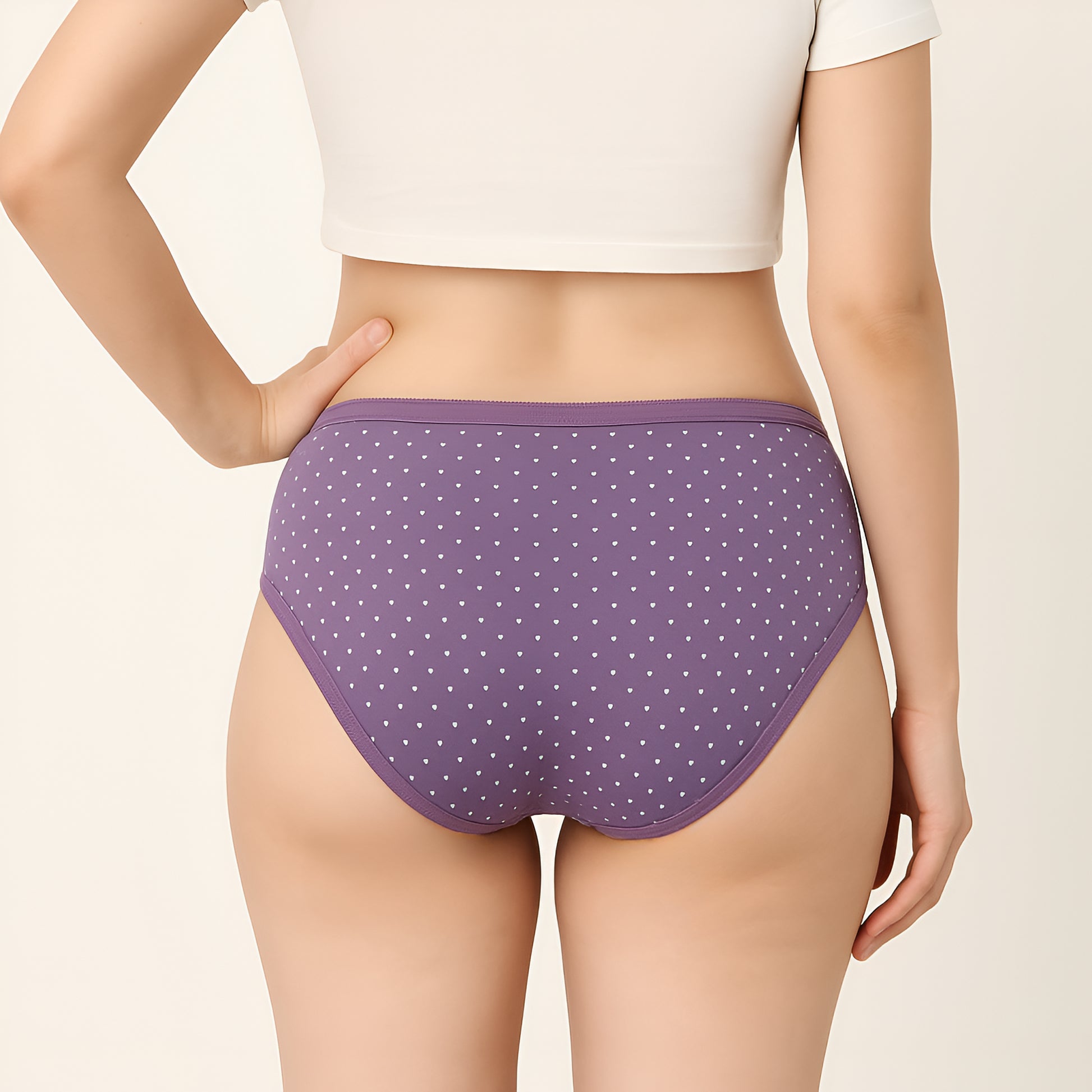 Buy - Printed High Leg Panties - Pack of 3 - Style Union