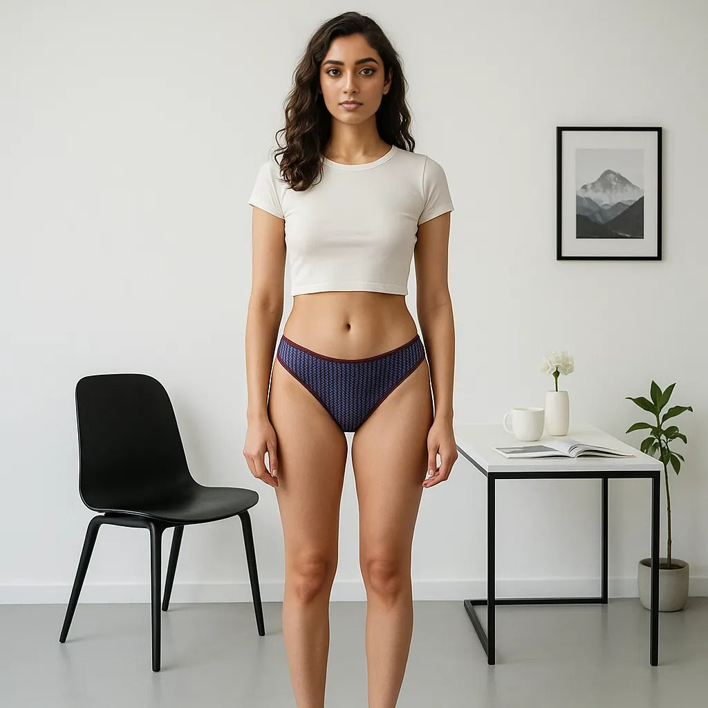 Buy - Printed Cotton Bikini Panties - Pack of 3 - Style Union