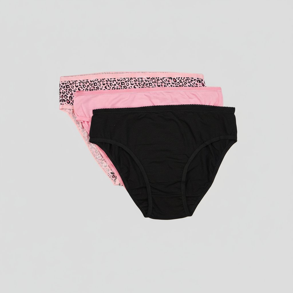 Printed High Leg Panties - Pack of 3