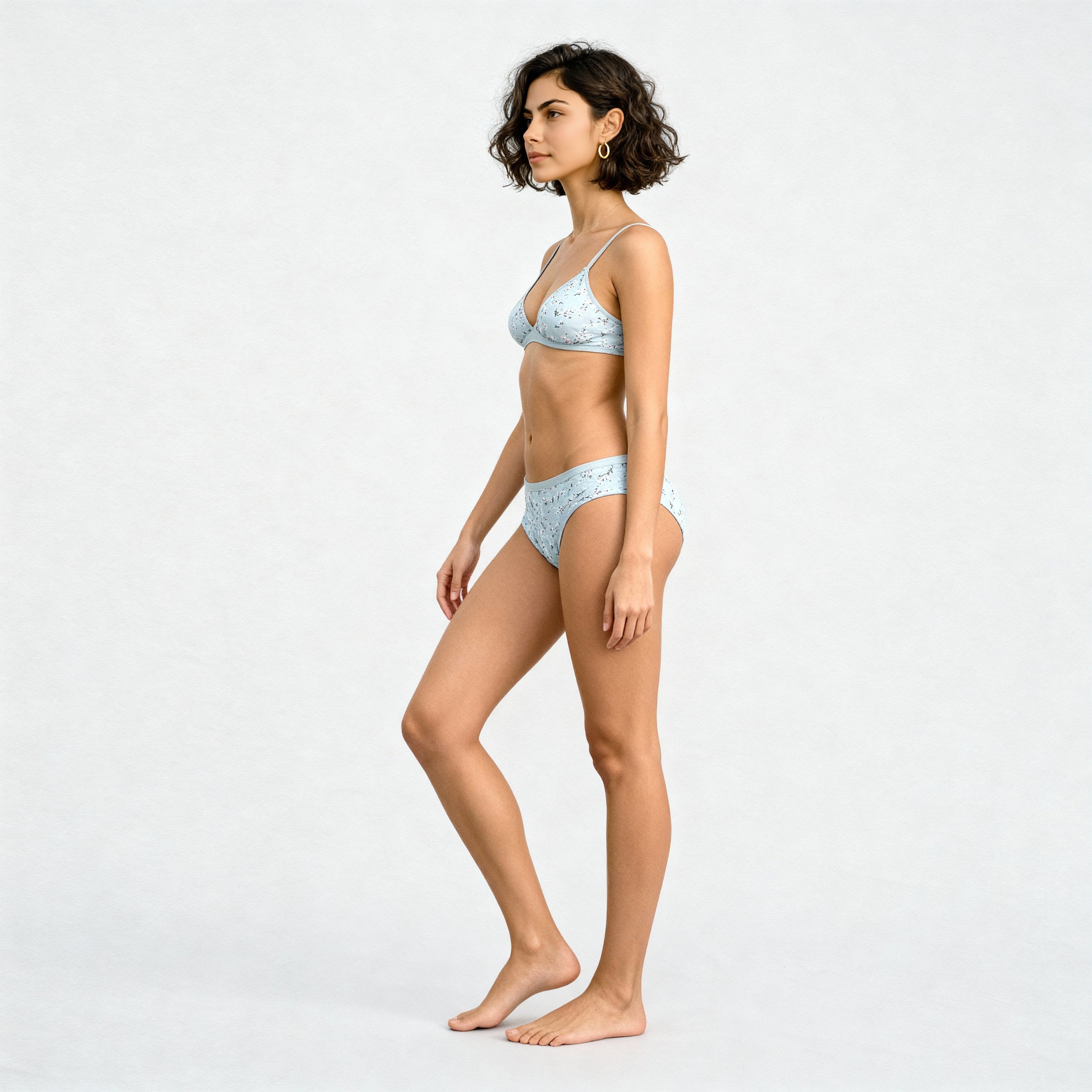 Cotton Solid Floral Printed Panties - Pack of 3 