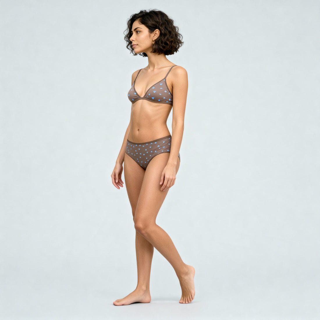 Soft and Comfy Heart Printed Hipster Panties - Pack of 3 