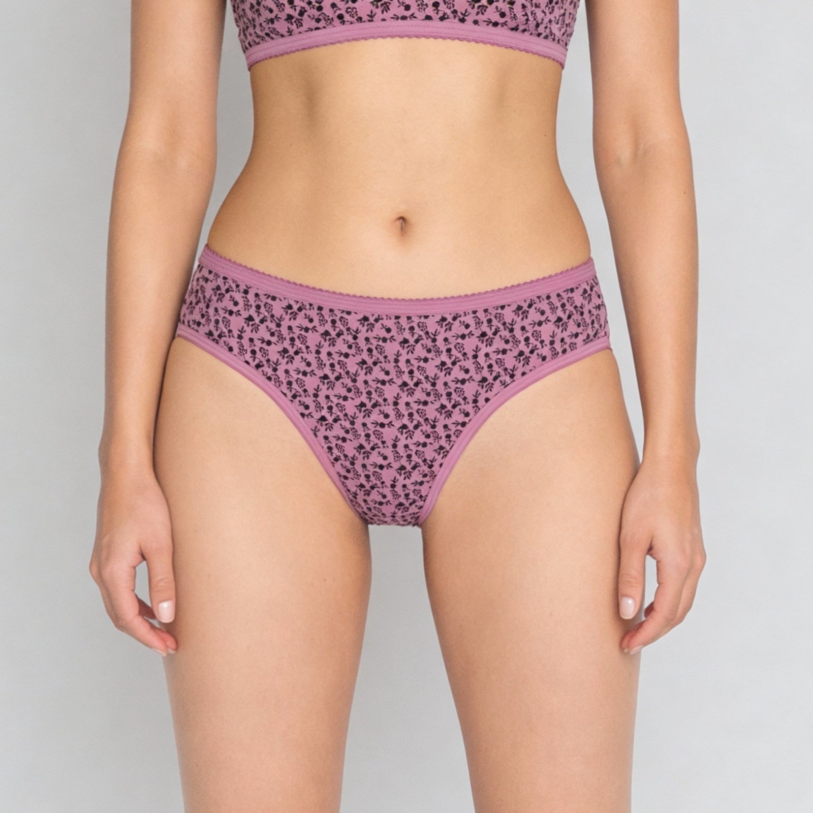 High Rise Printed High Leg Panties - Pack of 3