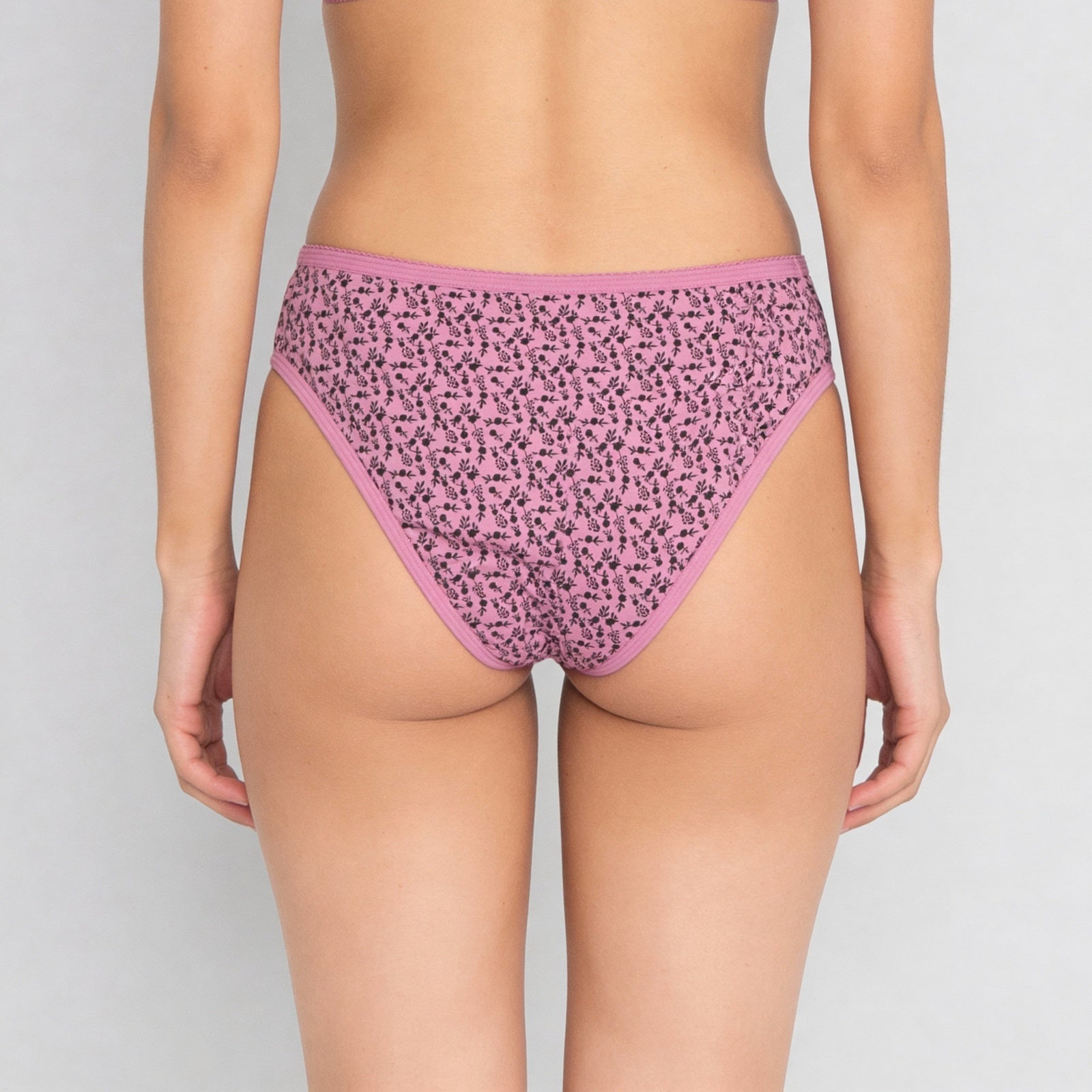 High Rise Printed High Leg Panties - Pack of 3