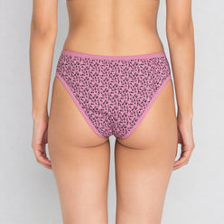 High Rise Printed High Leg Panties - Pack of 3