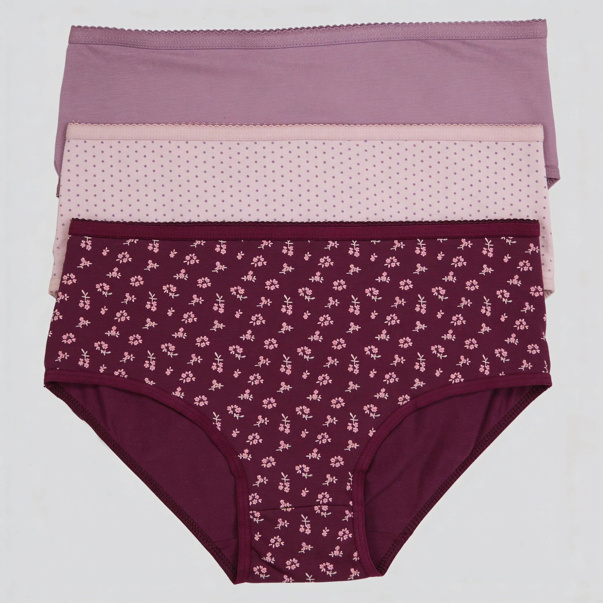 Full Briefs High Rise Panties - Pack Of 3