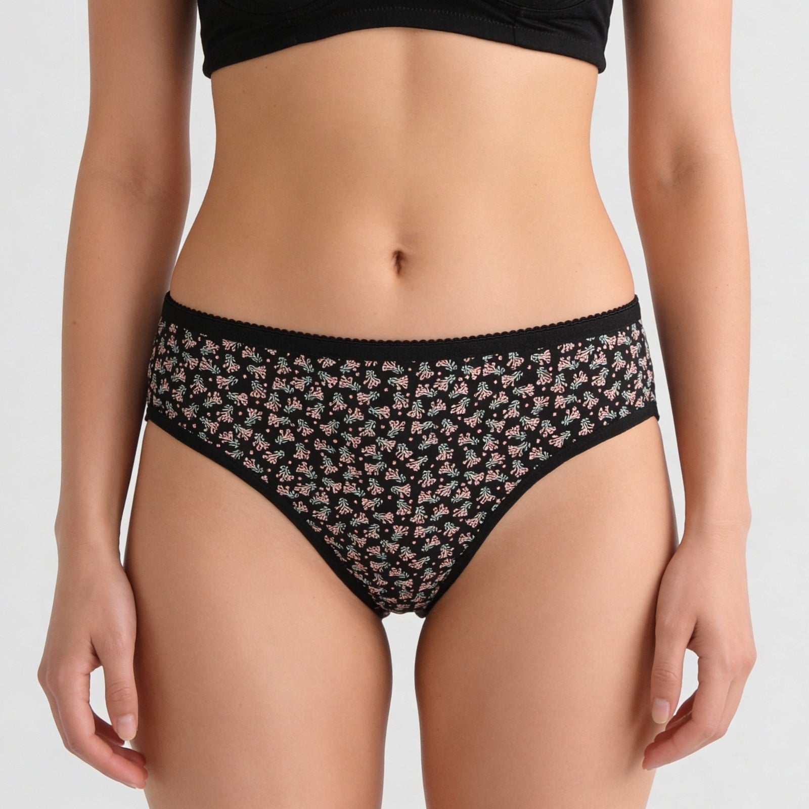 Cotton Spandex Abstract  Panties