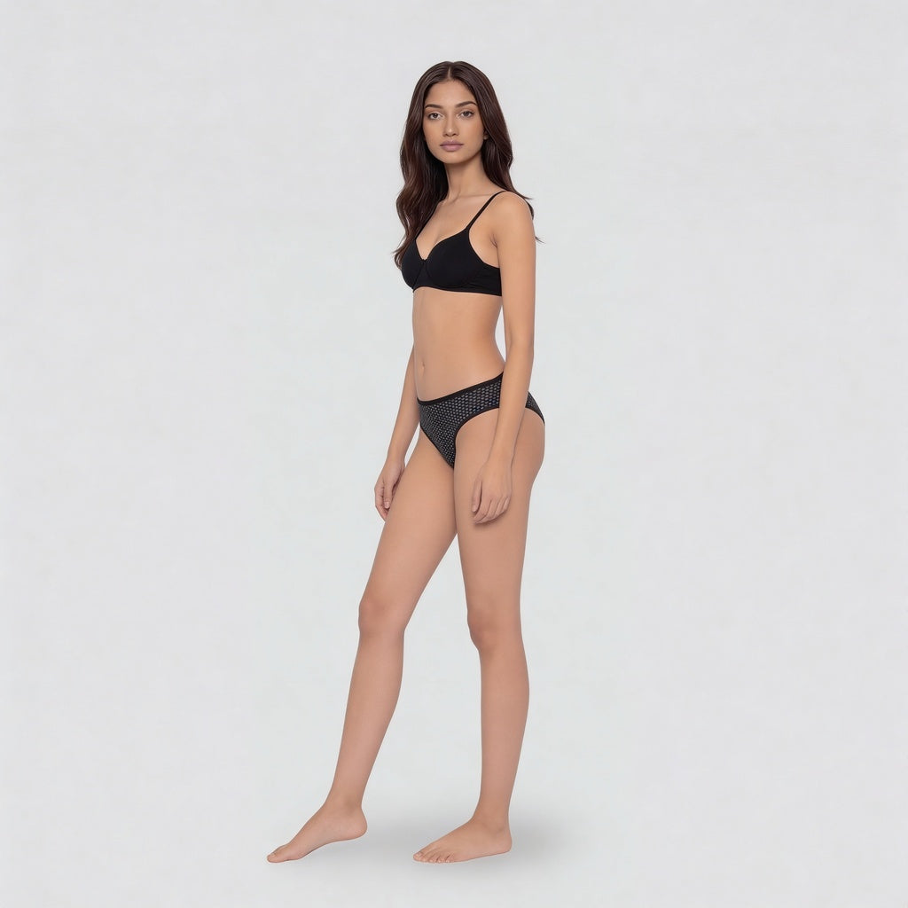 Full Coverage Abstract Hipster Panties - Pack of 3