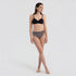 Cotton Abstract High Leg Bikini Panties - Pack of 3
