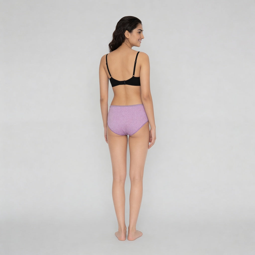 Cotton Abstract High Coverage Super Combed Panties - Pack of 3