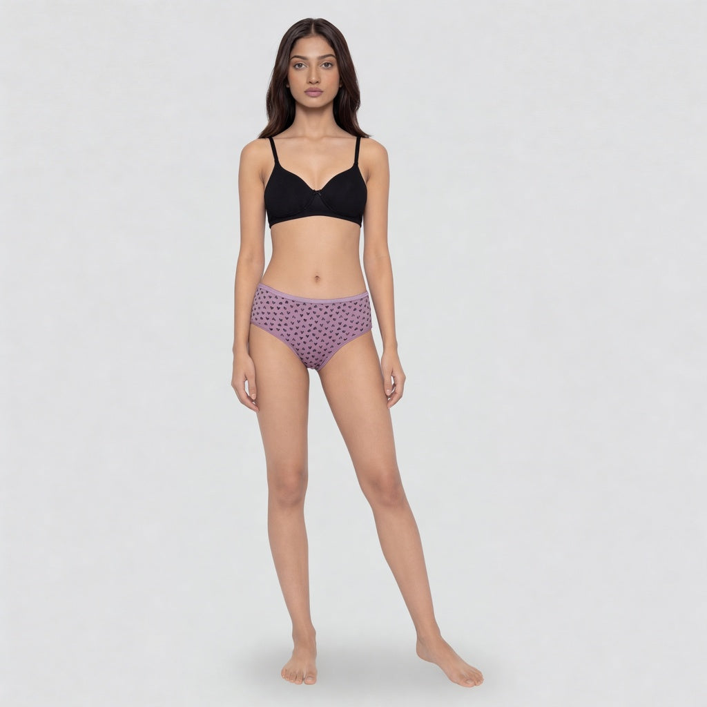 Cotton High Coverage Full Brief Panties - Pack of 3