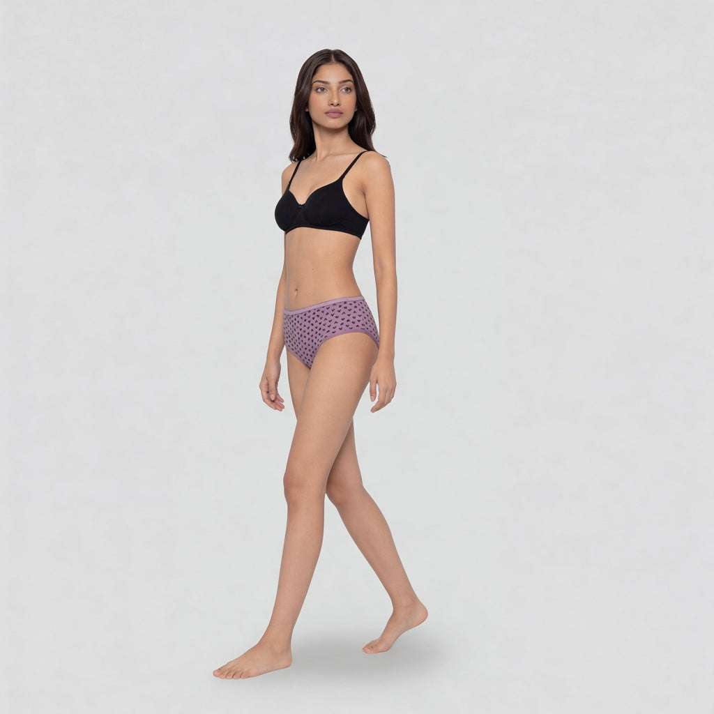 Cotton High Coverage Full Brief Panties - Pack of 3