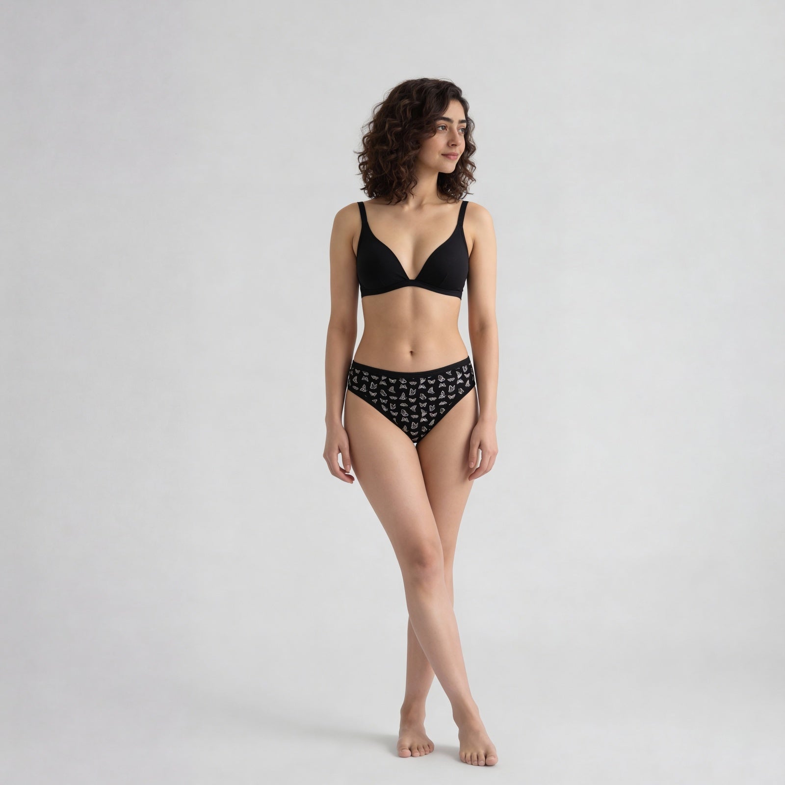 High Rise Printed Full Brief Panties - Pack of 3