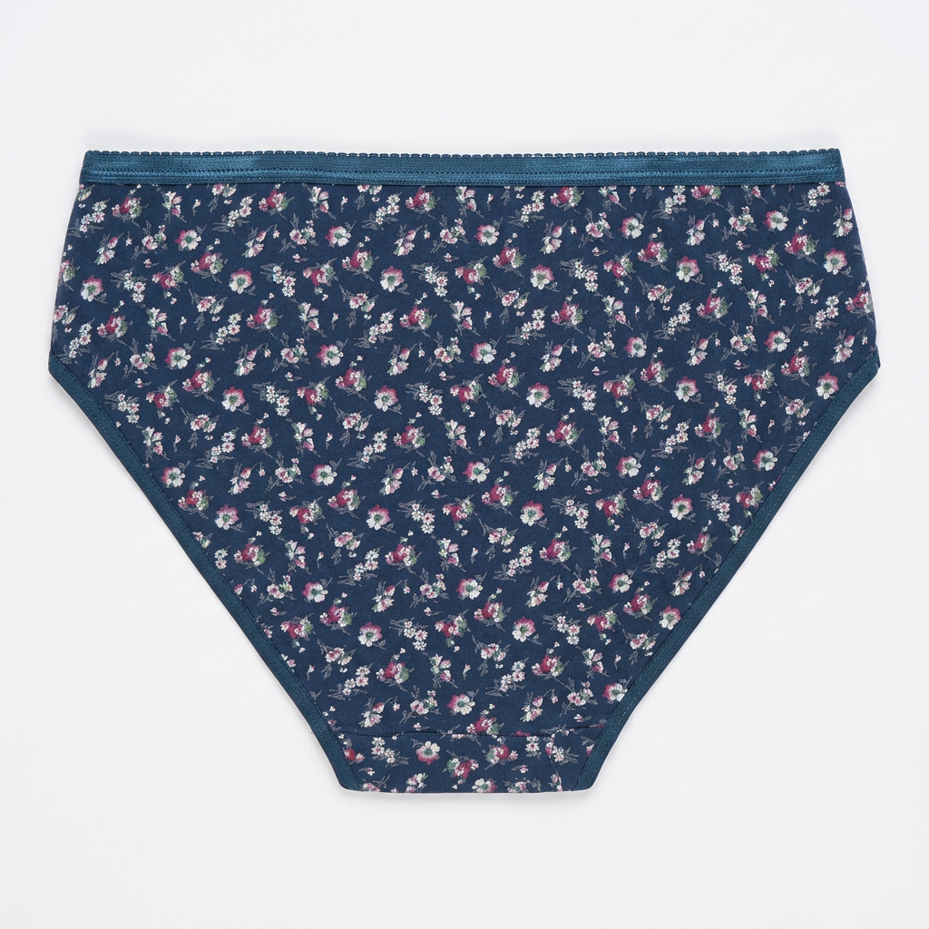 Cotton Printed High Leg Panties - Pack of 3