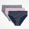 Cotton Printed High Leg Panties - Pack of 3